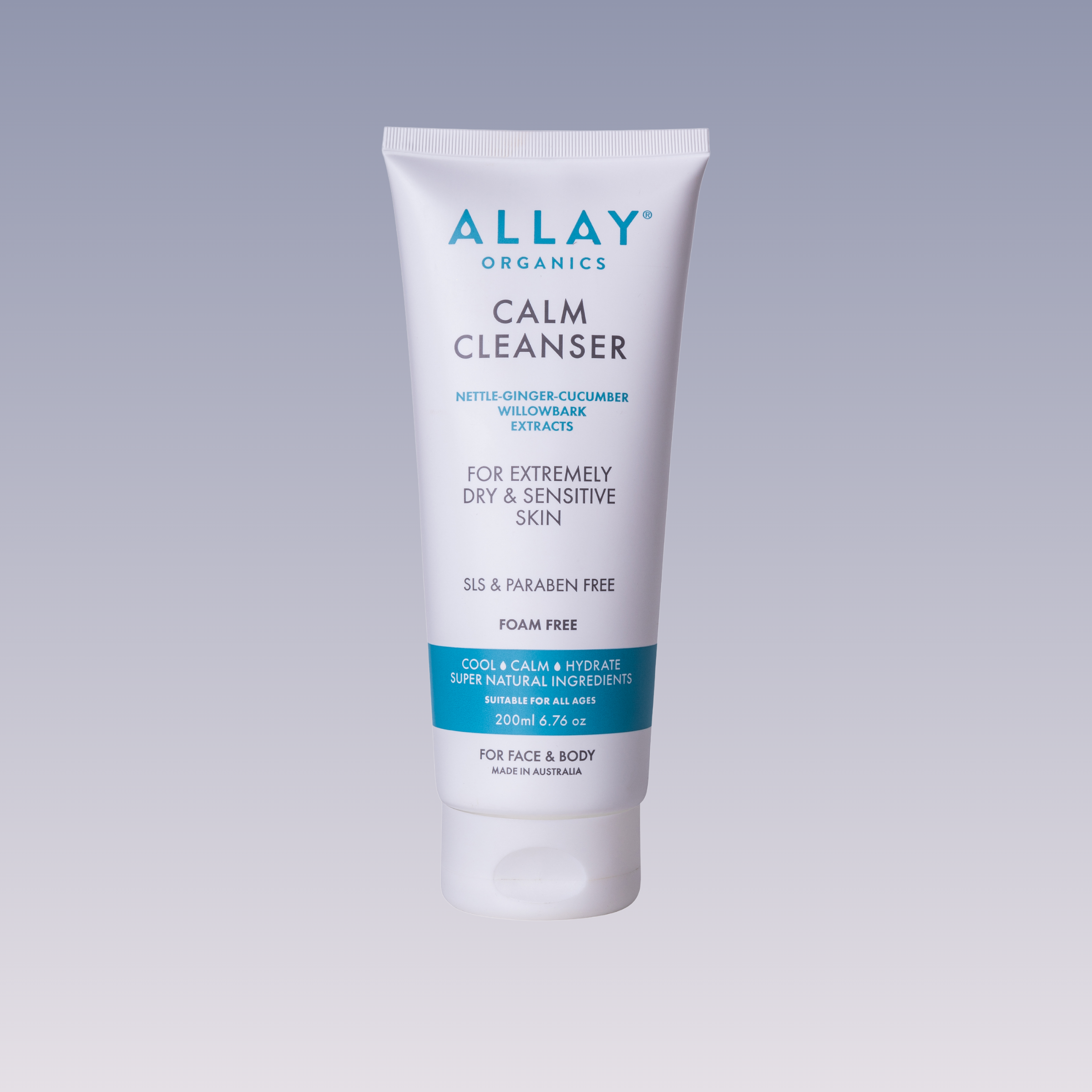 Calm Cleanser- Gentle & Soothing SLS Free Cleanser for Dry, Sensitive Skin
