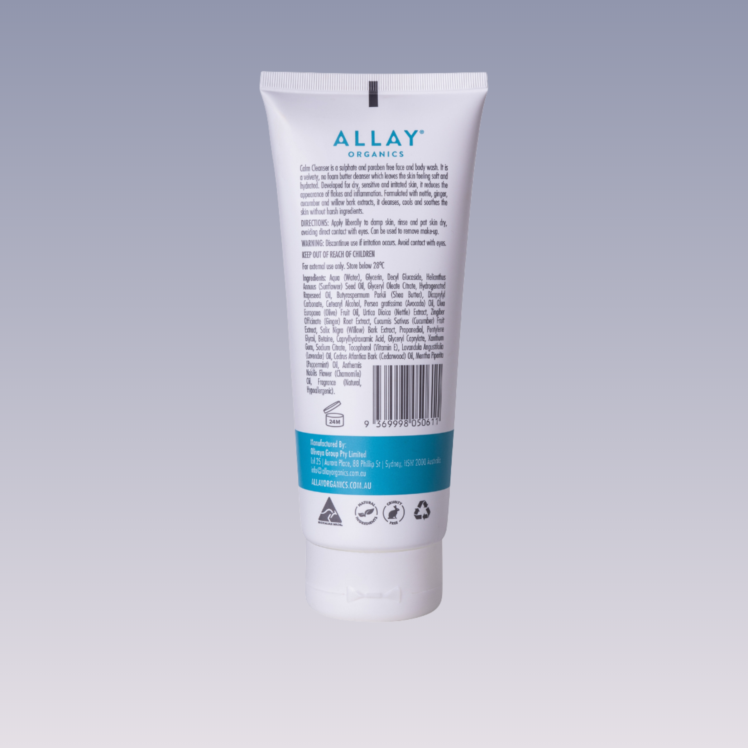 Calm Cleanser- Gentle & Soothing SLS Free Cleanser for Dry, Sensitive Skin